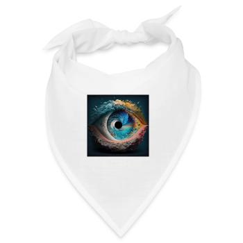 Der Blick der Erde - Bandana - Weiß - Vorne