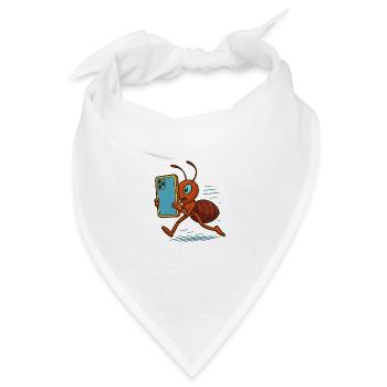 Mobile- Ameise - Bandana - Weiß - Vorne