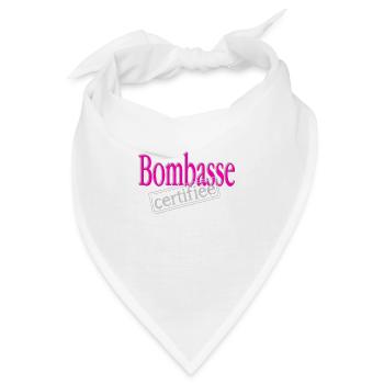 Zertifizierte Bombasse - Bandana - Weiß - Vorne