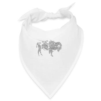 wild bison - Bandana - Weiß - Vorne
