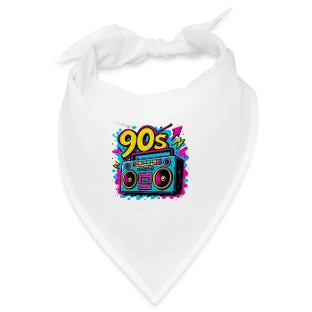 Boombox der 90er - Bandana - Weiß - Vorne