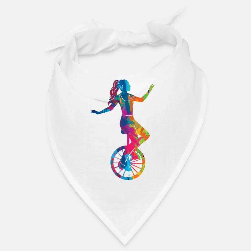 Einrad Einradfahrerin Einradfahrer Einradfahren - Bandana - Weiß