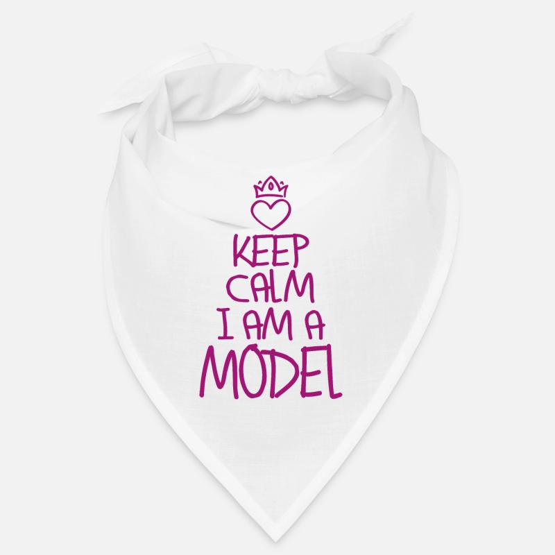 Keep Calm Model cool Model Geschenk Bandana