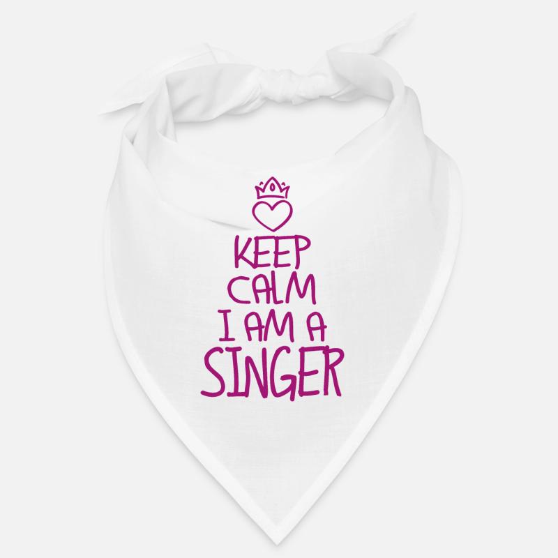 Keep Calm Singer Cool Singer Gift Bandana