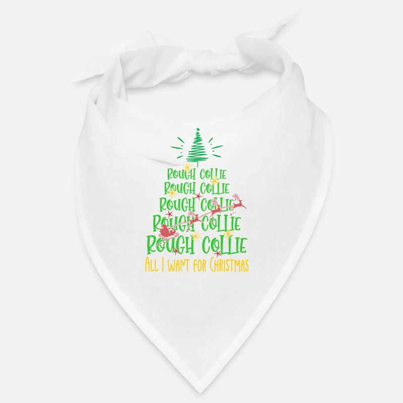 Rough Collie Hund Weihnachten Hunderasse Bandana