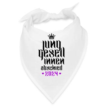 Jga 2024 Junggesellinnenabschied - Bandana - Weiß - Vorne