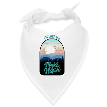 Camper, Abenteurer und Naturburschen - Bandana - Weiß - Vorne