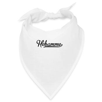 Hebamme - Bandana - Weiß - Vorne