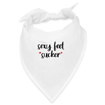 Sexy Feet Sucker - Bandana - Weiß - Vorne
