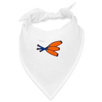 3 Keulen blau orange - Bandana - Weiß - Vorne