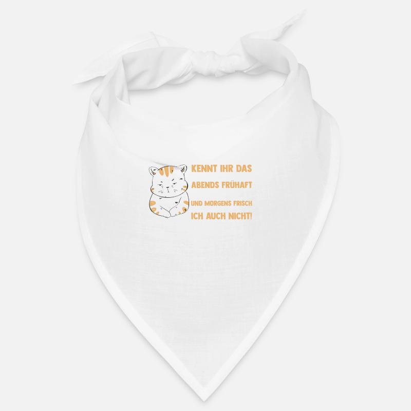 Lazy Late Riser Motivation Cat Bandana