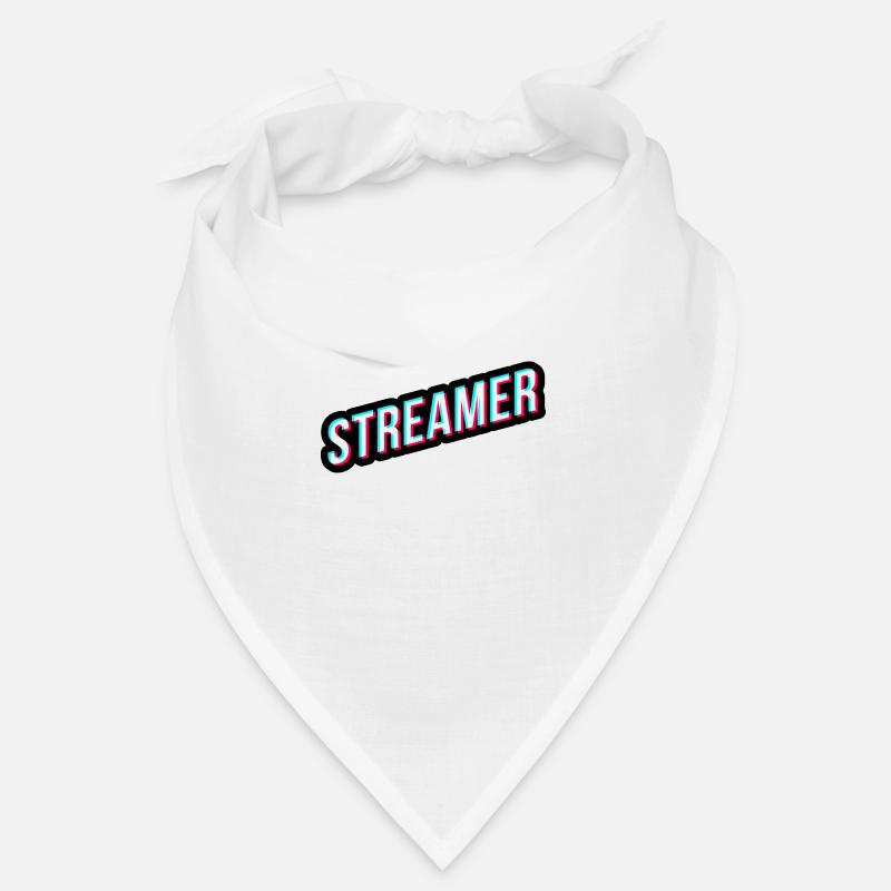 Conception de streamer dans l’effet 3D glitch de style tik tok Bandana