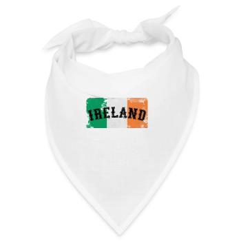 Irland - Irland Flagge - Bandana - Weiß - Vorne