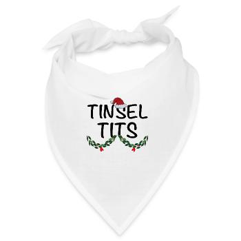 Jingle Balls And Tinsel Tits Funny Matching Christ - Bandana - Weiß - Vorne