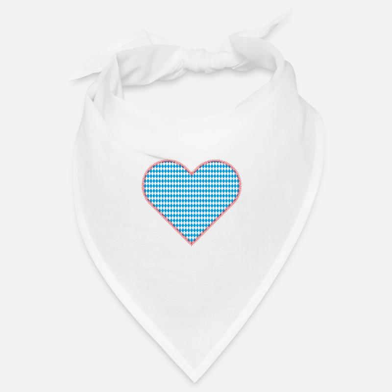 Cœur bavarois comme patchs Bandana