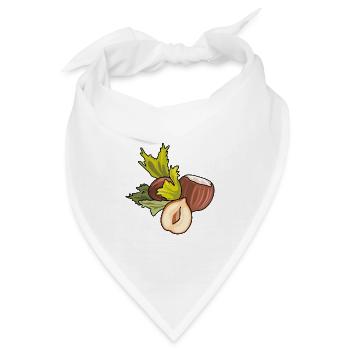 Haselnuss - Bandana - Weiß - Vorne