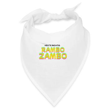 Heute Richtig: RAMBO ZAMBO - Bandana - Weiß - Vorne