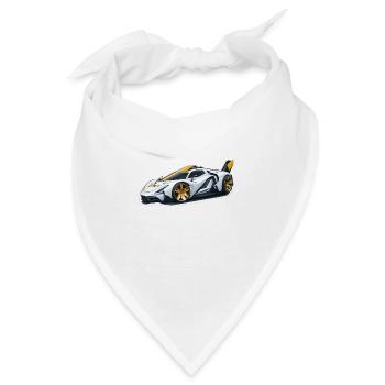 Hypercar Supercar Sportscar Auto Car Sportwagen - Bandana - Weiß - Vorne