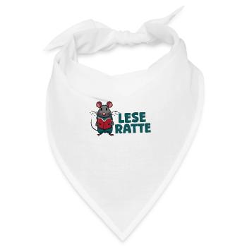 Leseratte - Bandana - Weiß - Vorne