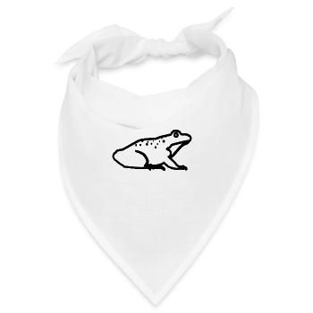 Kröte - Bandana - Weiß - Vorne