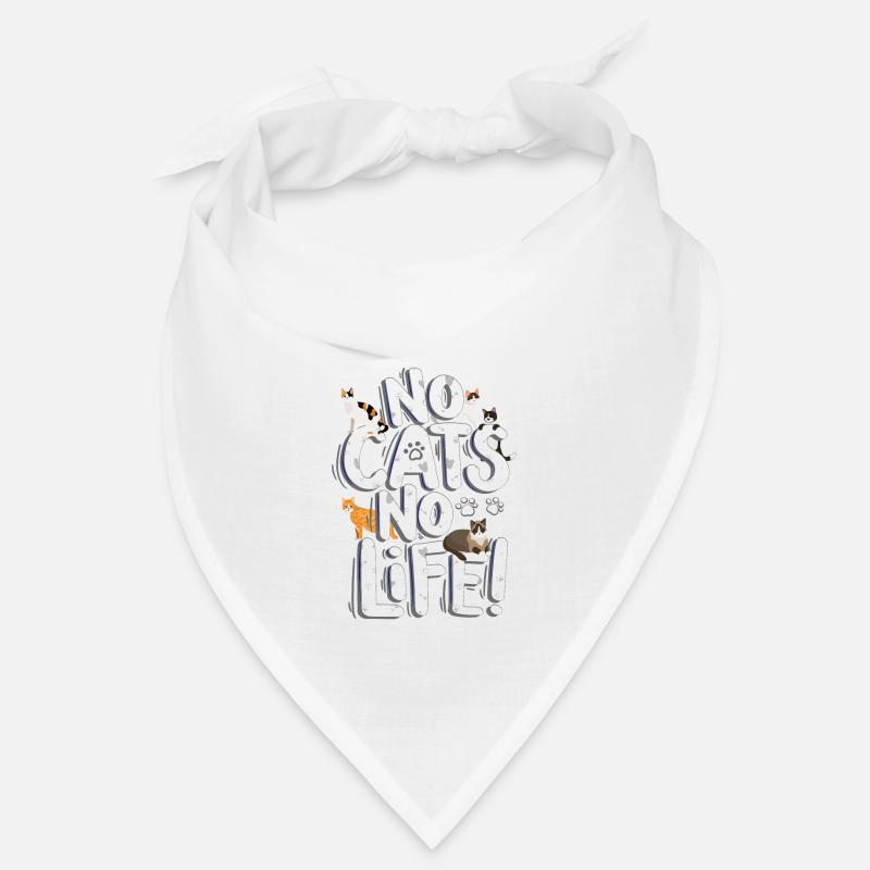 Pas de chats pas de vie chats Saint-Valentin Bandana