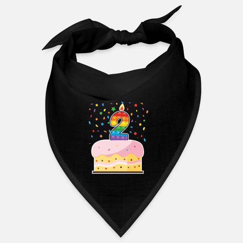 Pop It 2. Geburtstag Kuchen Mädchen Jungen Fidget Bandana