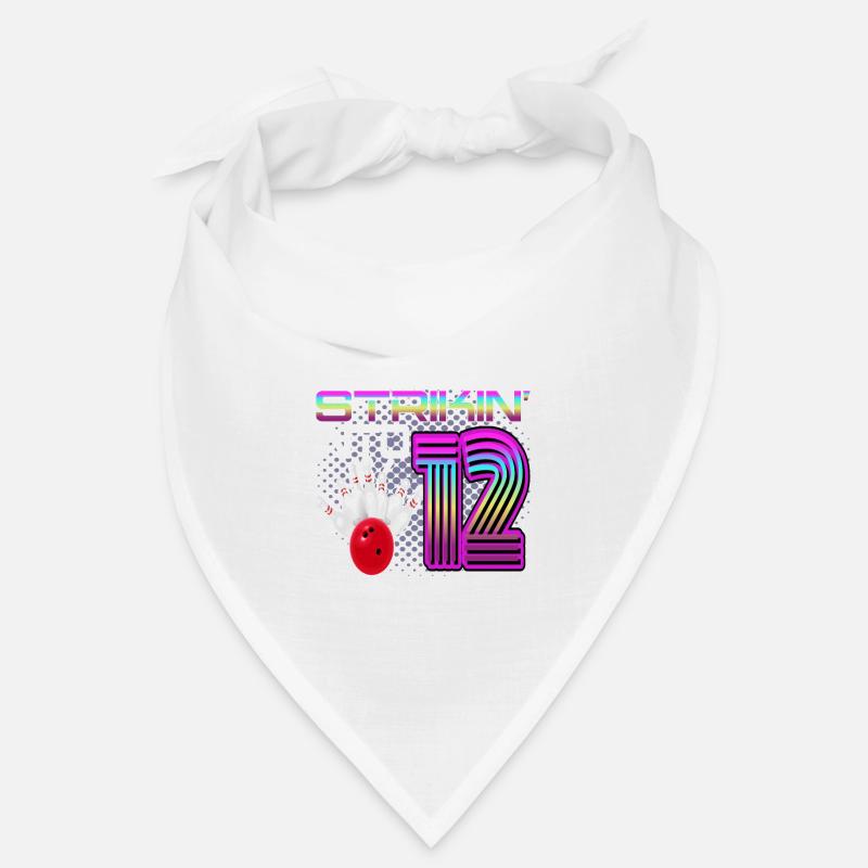 Frapper dans 12 Bowling Bowler 12e anniversaire Bandana
