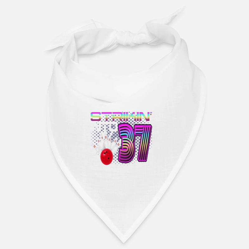 Frapper dans 37 Bowling Bowler 37e anniversaire Bandana