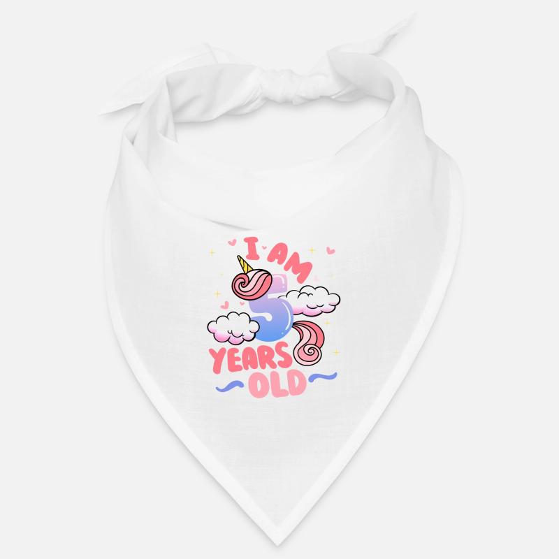 I am 5 years old | Unicorn theme | 5. Bandana