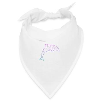 Delfin dolphin - Bandana - Weiß - Vorne