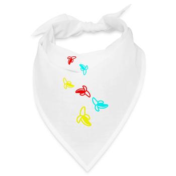 Banane Icon - Bandana - Weiß - Vorne