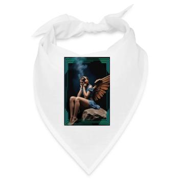 Headphone-Angel - Bandana - Weiß - Vorne