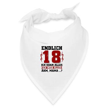 Endlich 18! Ich kann alles - Ich weiss alles - Ähm - Bandana - Weiß - Vorne