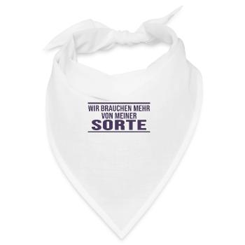 chefsache meme coole sprüche real life statement - Bandana - Weiß - Vorne