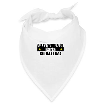 Karla Name Vorname Geburtstag - Bandana - Weiß - Vorne