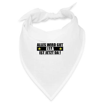 Ella Name Vorname Geburtstag - Bandana - Weiß - Vorne