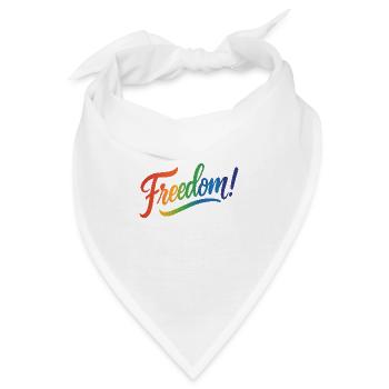 Freedom - Bandana - Weiß - Vorne