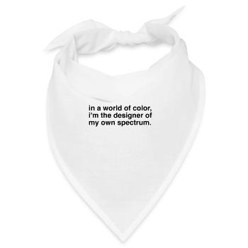 Designer Designerin Design 004 - Bandana - Weiß - Vorne