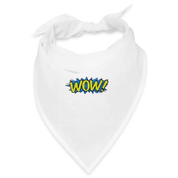 WOW! Cartoon Comic Soundeffekt - Bandana - Weiß - Vorne