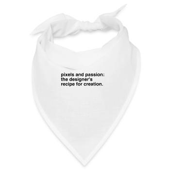 Designer Designerin Design 014 - Bandana - Weiß - Vorne