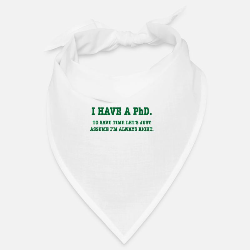 Phd Student Cadeau Bandana