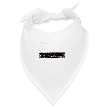 Banner schwarz - Bandana - Weiß - Vorne