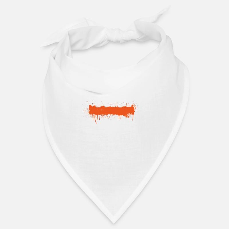 Paint stroke orange blob color splash gift Bandana