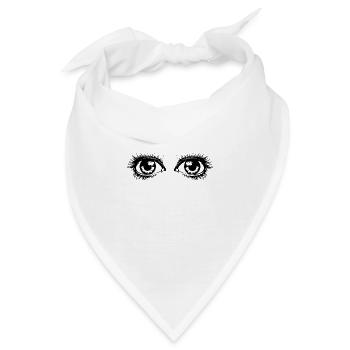 Auge Augen Augenarzt - Bandana - Weiß - Vorne
