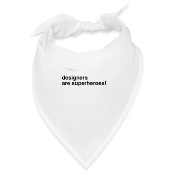 Designer Designerin Design 002 - Bandana - Weiß - Vorne