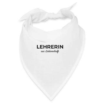 Lehrerin aus leidenschaft Geschenk Professor - Bandana - Weiß - Vorne