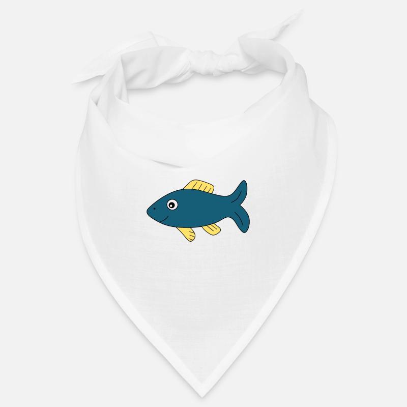 blue fish comic fish Bandana