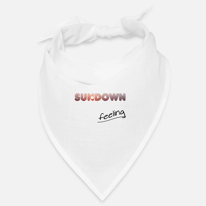 sundown feeling - Bandana - Weiß