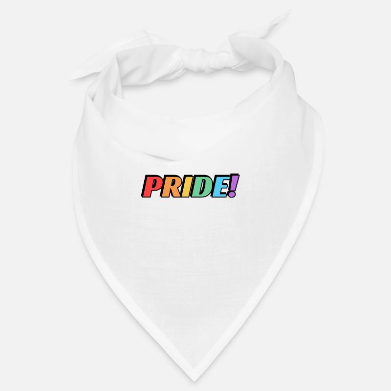 Pride rainbow text Bandana