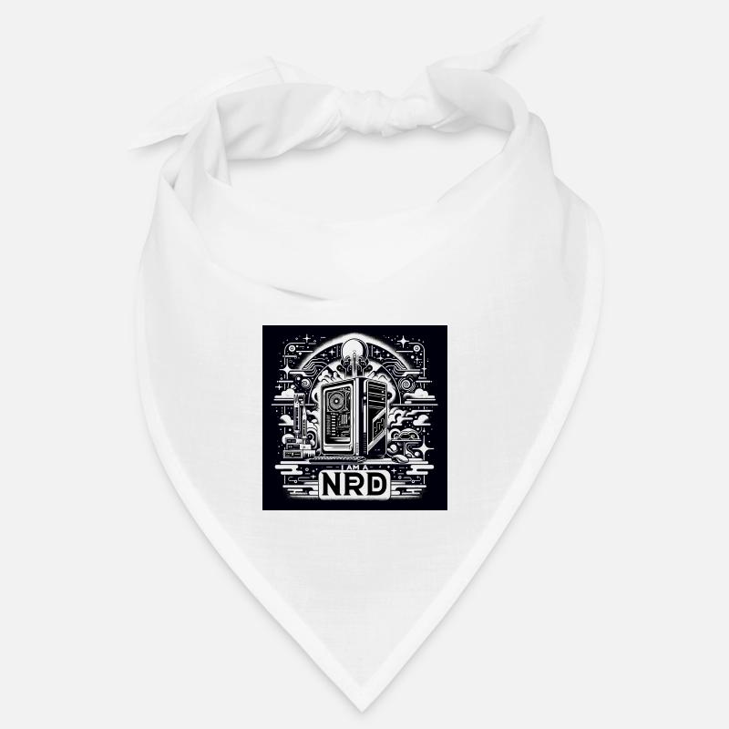 Nerd Pride Noir & Blanc Bandana